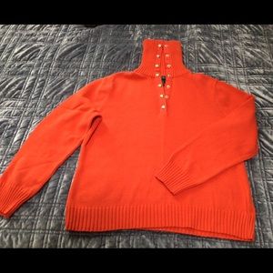 Classic Ralph Lauren Orange High Neck Sweater